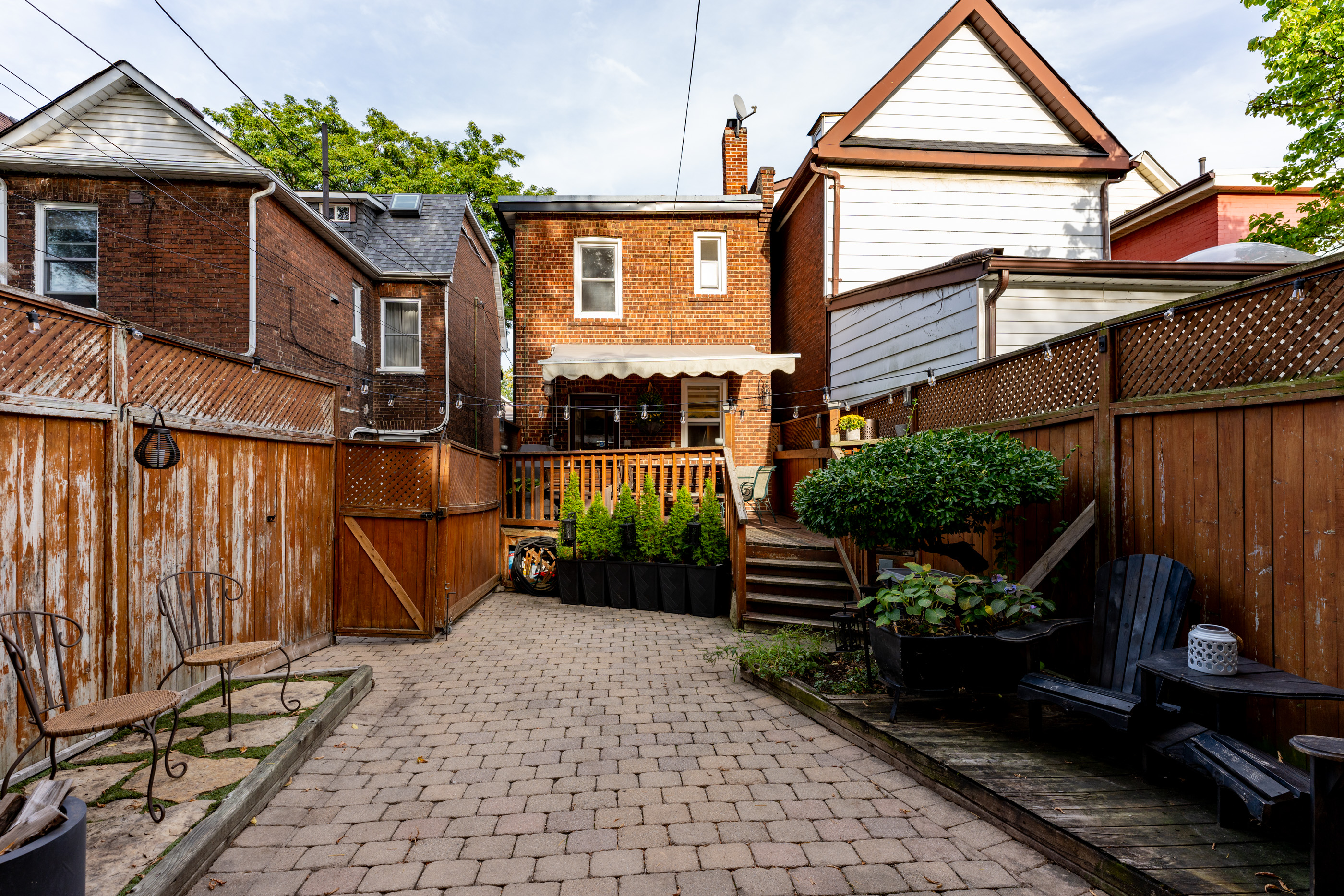 Spacious backyard