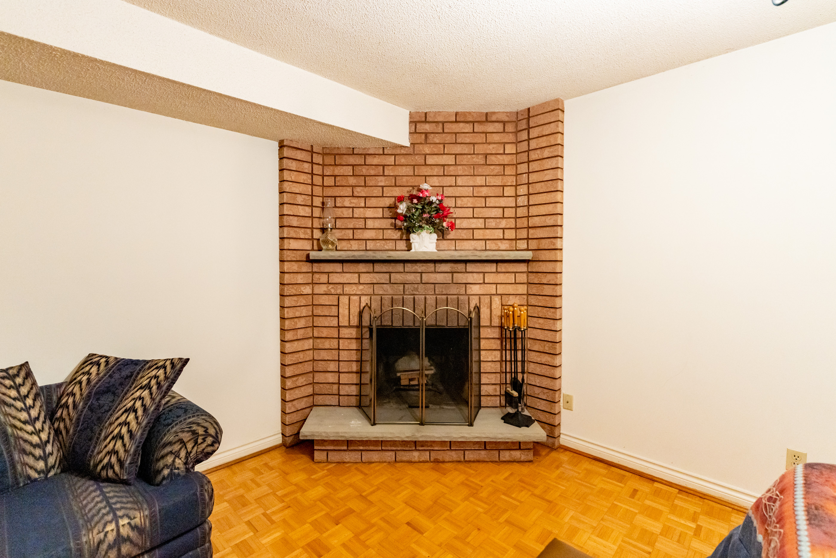 Wood Burning Fireplace